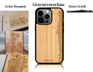 INDIVIDUELL iPhone 13 Pro Max Bambus-Kunststoff